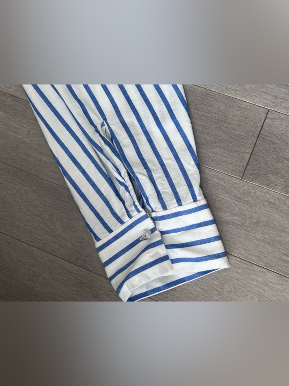 Eloquii Blue White Stripe Tunic Shirt Dress, Plus Size 18/20 - Picture 7 of 10
